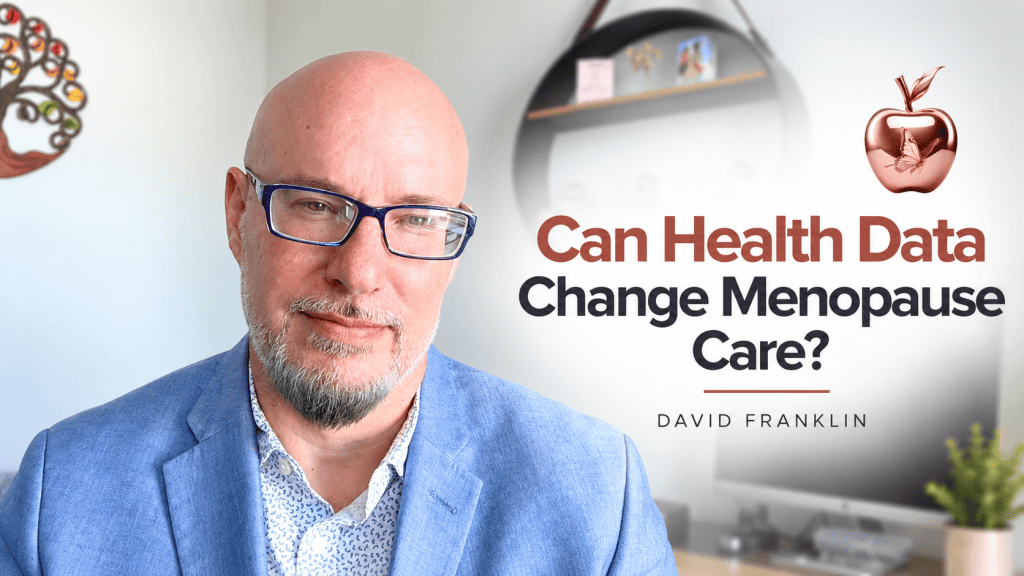 David Franklin, Founder and CEO of Naviday Health, discussing menopause care, health data and digital health technology with Izadora Guimarães.